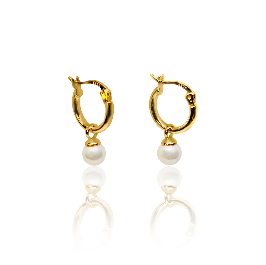 Milkyway Pearl Hoop earrings